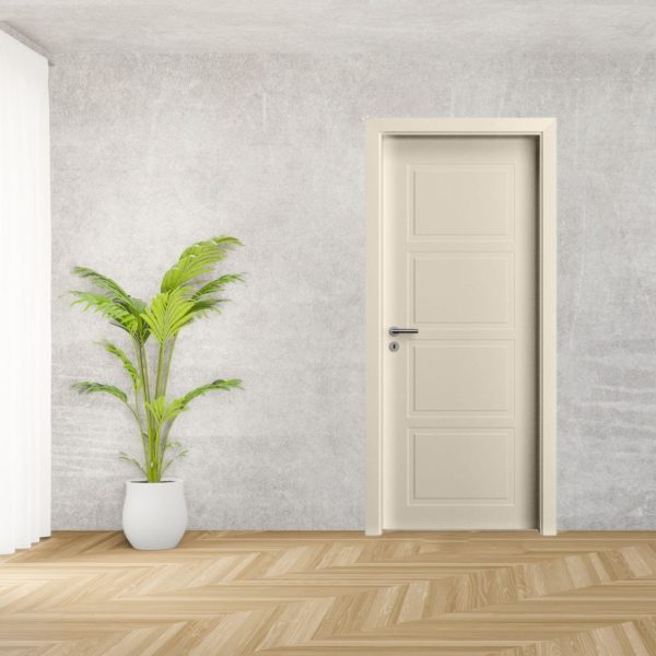 PVC coated four-frame door